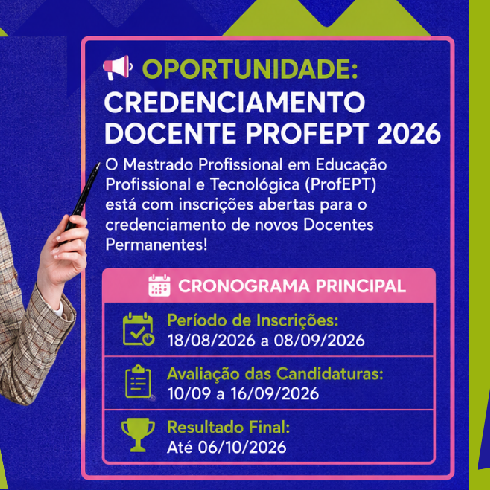 Profept Abre Credenciamento Para Novos Docentes